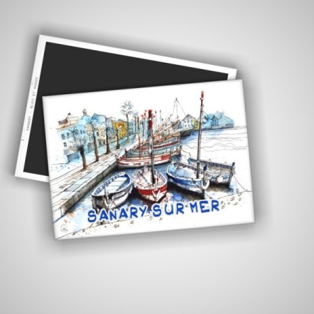 Sanary - Bateaux Rouge et Bleu