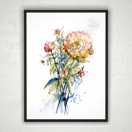 Fleurs - Bouquet de pivoines